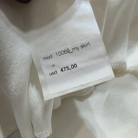 NWT Forte_forte Ruffle Front Mini Skirt Silk Blend - Picture 12 of 12